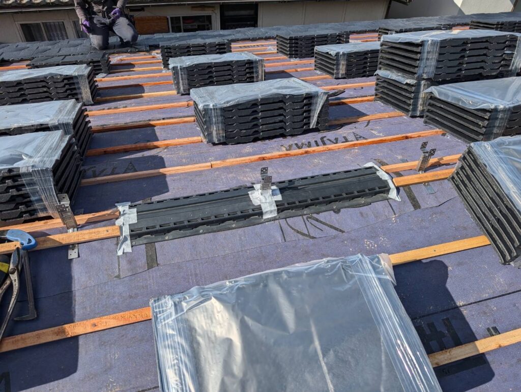 屋根工事施工例